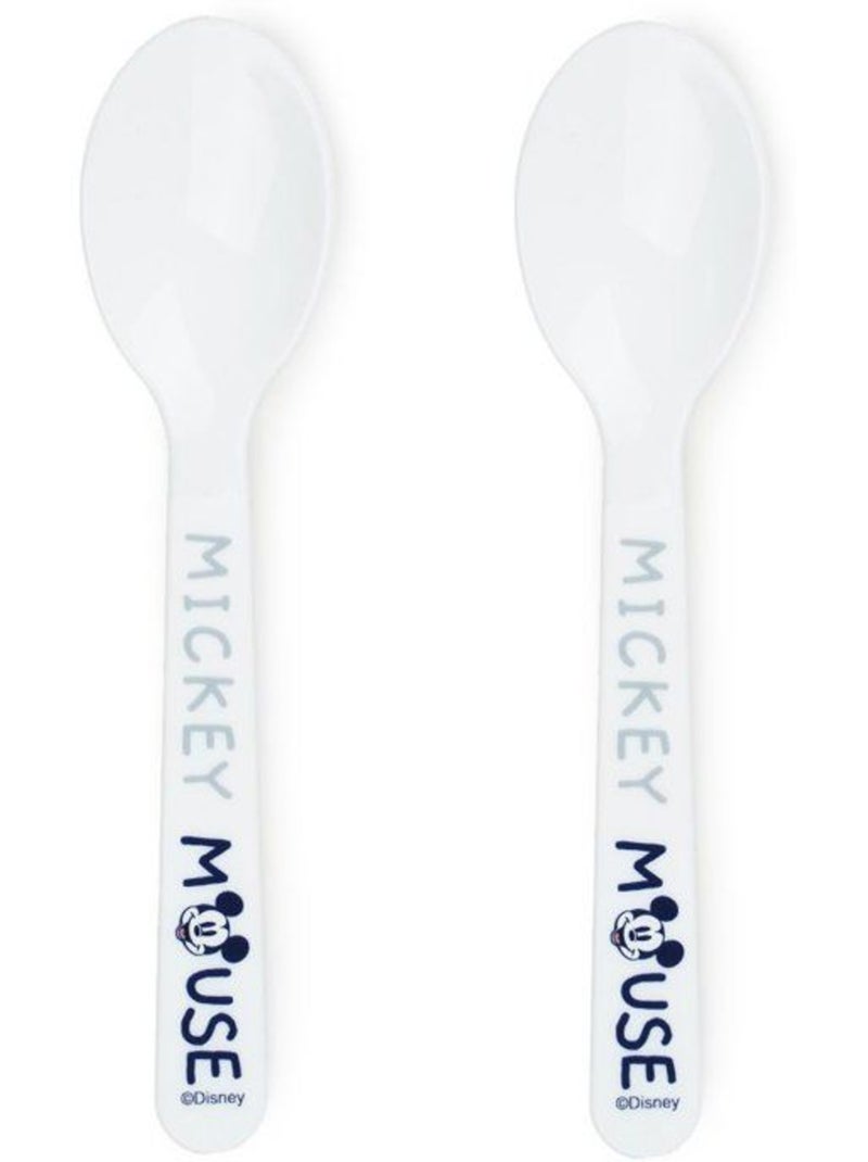 Set 2 cuilleres avec boitier de transport mickey collector Bleu - Kiabi