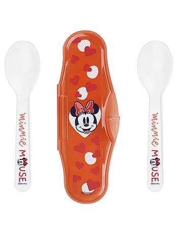 SET 2 CUILLERES AVEC BOITIER DE TRANSPORT MINNIE COLLECTOR