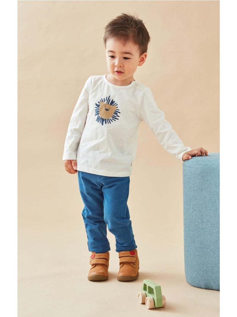 Set 2 pièces legging + t-shirt lion/denim - Noukie's Blanc - Kiabi