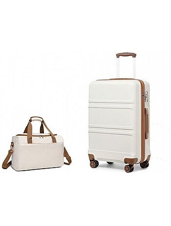 Set 2 valises - 51.5x38x21 cm abs 38 l tsa - kono