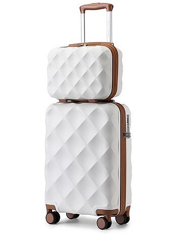 Set 2 valises - 53x35x21 cm rigide 34 l tsa - british traveller
