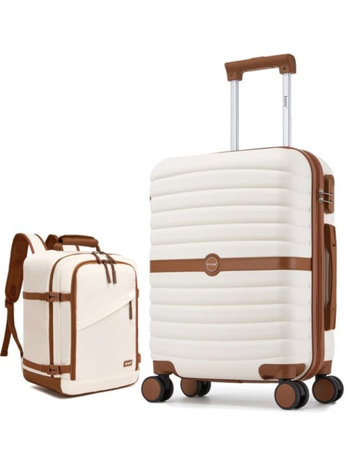 Set 2 valises - 55x40x30 cm rigide 36 l à code - kono - Kiabi Set 2 valises - 55x40x30 cm rigide 36 l à code - kono - Kiabi