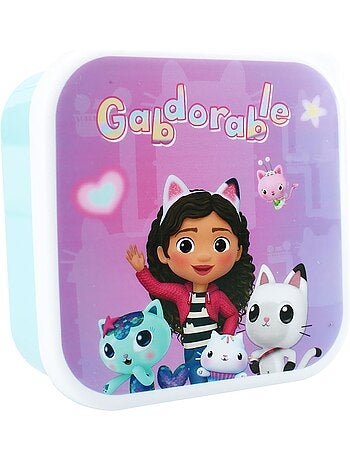 Set 3 boîtes à goûter - Gabby's Dollhouse - Boîtes repas - Empilables