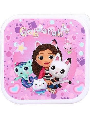 Set 3 boîtes à goûter - Gabby's Dollhouse - Boîtes repas - Empilables
