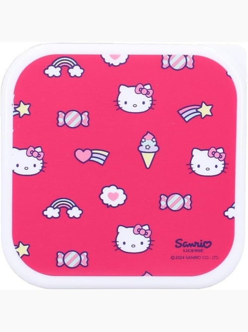 Set 3 boîtes à goûter Enfant - Hello Kitty – Boîtes repas - Empilables - Kiabi