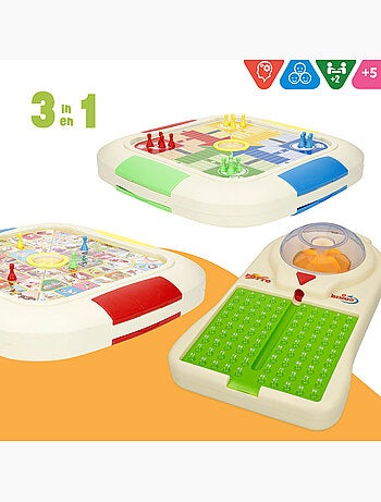 Set 3 jeux de société: parcheesi, goose et bingo cb games