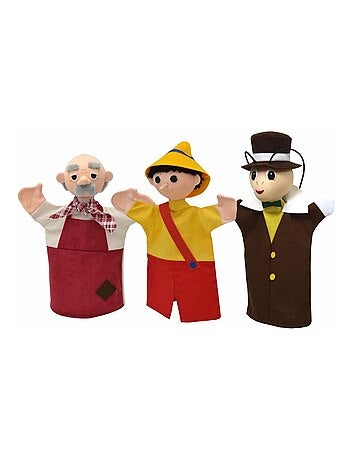 Set 3 Marionnettes Pinocchio