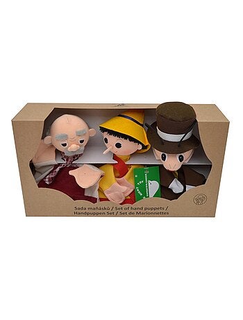 Set 3 Marionnettes Pinocchio