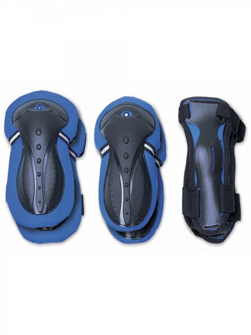 Set 3 protections enfant XS (coudes, genoux, poignets) Bleu marine - Kiabi
