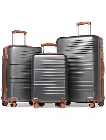 Set 3 valises - 20/24/28 cm abs + pc 94 l tsa - british traveller