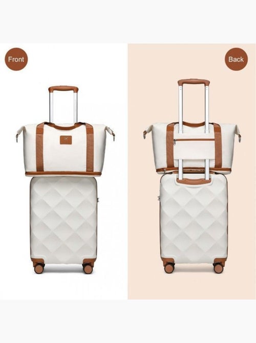 Set 3 valises - 53x35x21 cm abs + pc 91 l tsa - british traveller - Kiabi Set 3 valises - 53x35x21 cm abs + pc 91 l tsa - british traveller - Kiabi
