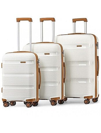 Set 3 valises - 55/65/76 cm pp 100 l tsa - kono