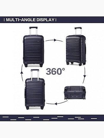 Set 3 valises - 55/65/76 cm pp 100 l tsa - kono
