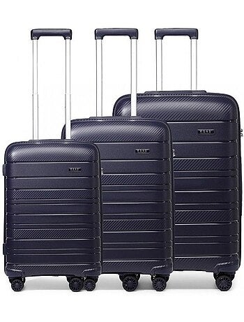 Set 3 valises - 55/65/76 cm pp 100 l tsa - kono