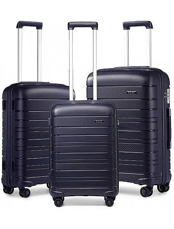 Set 3 valises - 55/65/76 cm pp 100 l tsa - kono