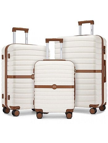 Set 3 valises - 55/66/76 cm abs + pc 94 l - kono
