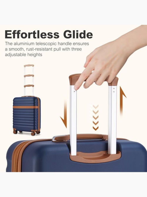Set 3 valises - 55x39x20 cm abs + pc 38 l tsa - kono - Kiabi Set 3 valises - 55x39x20 cm abs + pc 38 l tsa - kono - Kiabi