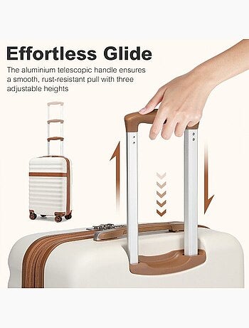 Set 3 valises - 65x43.5x25 cm abs + pc 63 l tsa - kono