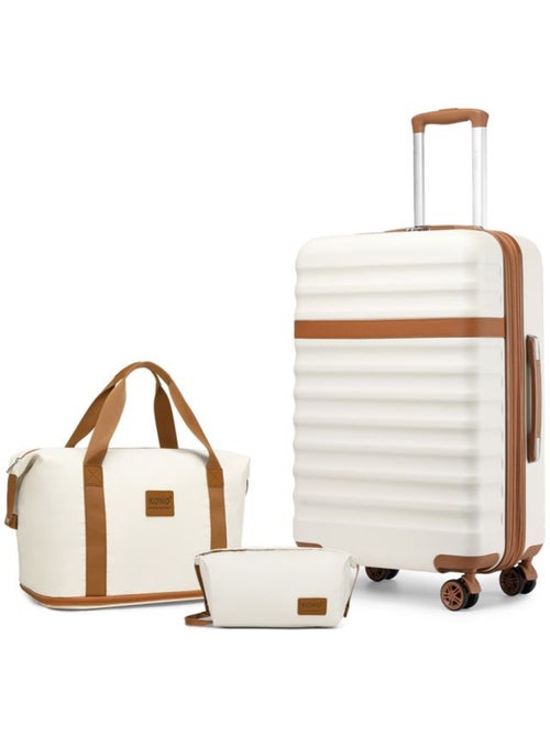 Set 3 valises - 65x43.5x25 cm abs + pc 63 l tsa - kono - Kiabi Set 3 valises - 65x43.5x25 cm abs + pc 63 l tsa - kono - Kiabi