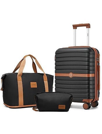 Set 3 valises - 66.5x45.5x25.5 cm rigide 62 l à code - kono