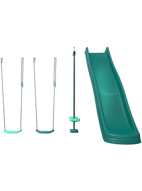 Set 4 agrès avec face à face et toboggan pour portique COCOON - Kiabi