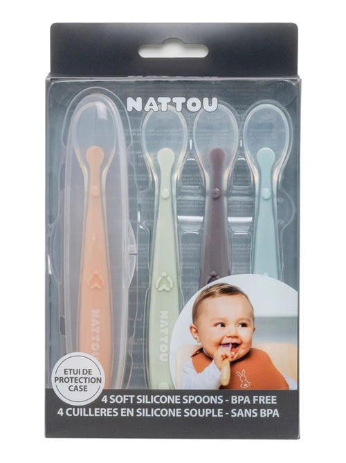 Set 4 cuillères en silicone - Kiabi