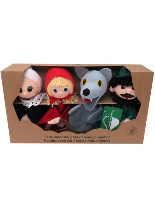 Set 4 marionnettes chaperon rouge - Kiabi