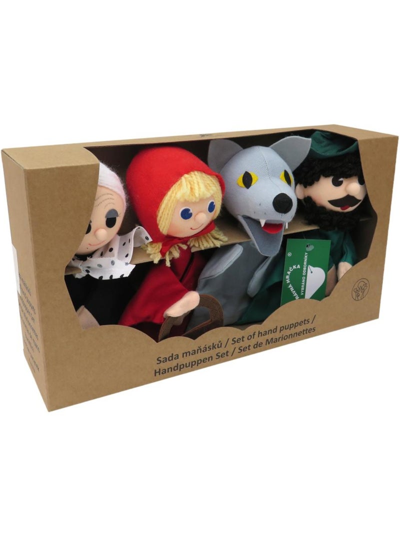 Set 4 marionnettes chaperon rouge Marron - Kiabi