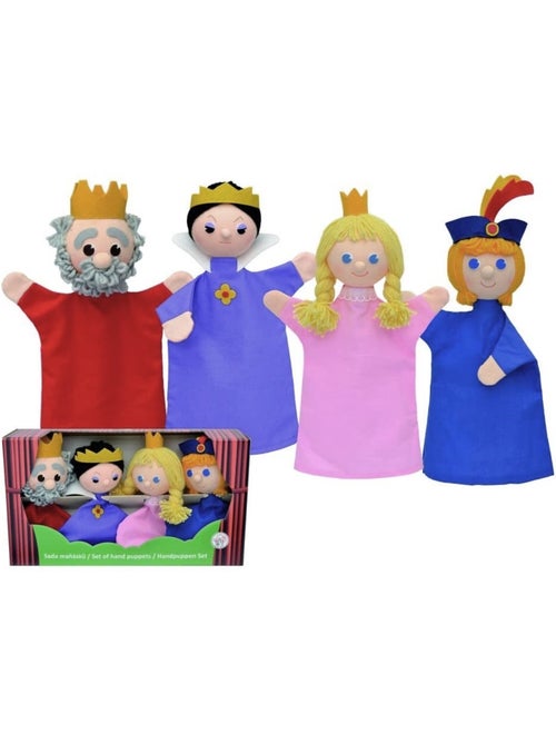 Set 4 marionnettes famille royale - Kiabi