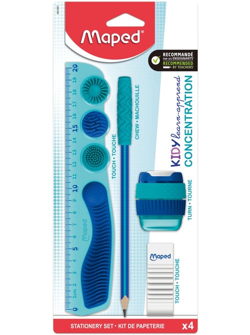 Set 4 pièces kidy learn concentration - Kiabi Set 4 pièces kidy learn concentration - Kiabi