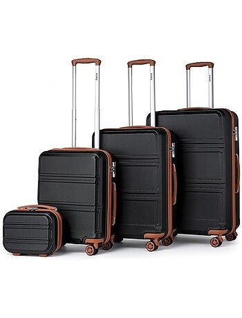 Set 4 valises - 24/51.5/65/75 cm rigide 100 l tsa - kono
