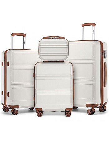 Set 4 valises - 28x21x15 cm abs 100 l tsa - kono