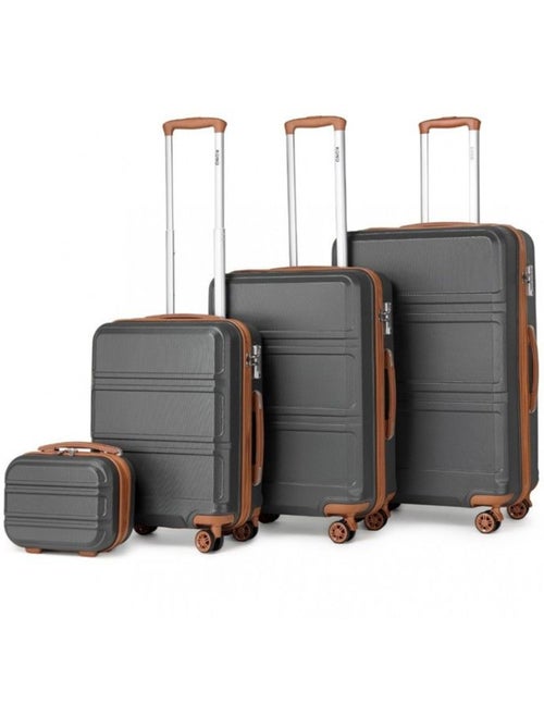 Set 4 valises - 28x21x15 cm abs 100 l tsa - kono - Kiabi Set 4 valises - 28x21x15 cm abs 100 l tsa - kono - Kiabi