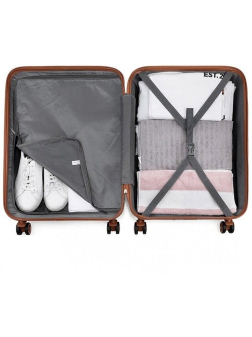 Set 4 valises - 28x21x15 cm abs 100 l tsa - kono - Kiabi Set 4 valises - 28x21x15 cm abs 100 l tsa - kono - Kiabi