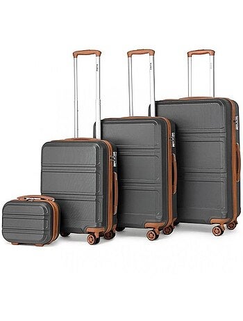 Set 4 valises - 28x21x15 cm rigide 100 l tsa - kono