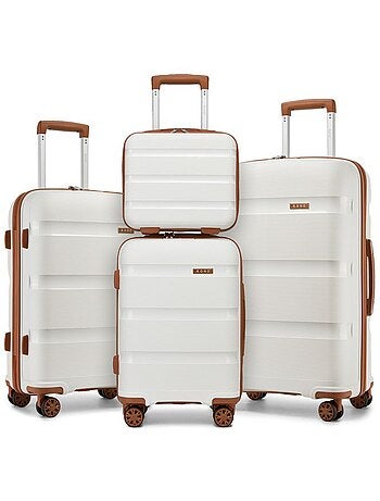 Set 4 valises - 33/55/65/75 cm pp 100 l tsa - kono