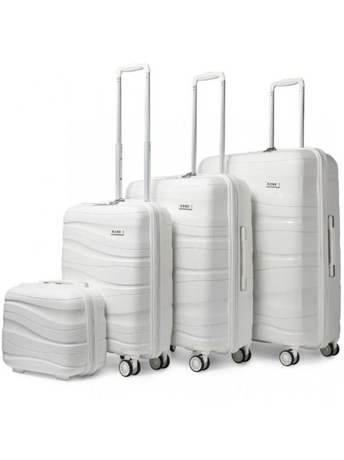 Set 4 valises - 34x30x17 cm abs 100 l tsa - kono - Kiabi Set 4 valises - 34x30x17 cm abs 100 l tsa - kono - Kiabi