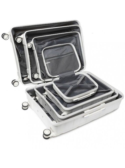 Set 4 valises - 34x30x17 cm abs 100 l tsa - kono - Kiabi Set 4 valises - 34x30x17 cm abs 100 l tsa - kono - Kiabi