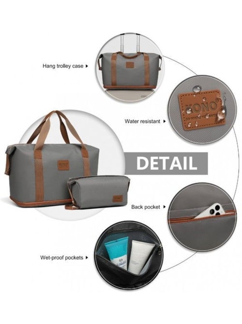 Set 4 valises - 51.5x38x21 cm abs 38 l tsa - kono - Kiabi Set 4 valises - 51.5x38x21 cm abs 38 l tsa - kono - Kiabi