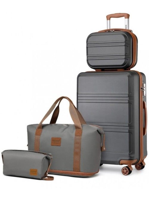 Set 4 valises - 51.5x38x21 cm abs + pc 38 l - kono - Kiabi Set 4 valises - 51.5x38x21 cm abs + pc 38 l - kono - Kiabi