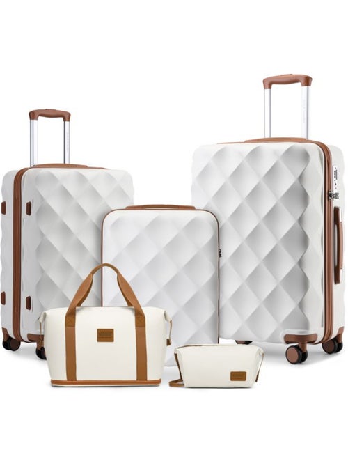 Set 5 valises - 53/61/73 cm rigide 91 l - british traveller - Kiabi Set 5 valises - 53/61/73 cm rigide 91 l - british traveller - Kiabi