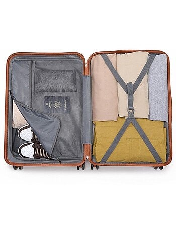 Set 5 valises - 54/64/74.5 cm rigide 94 l tsa - british traveller