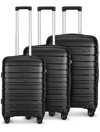 Set 5 valises - 55/65/76 cm abs 100 l tsa - kono