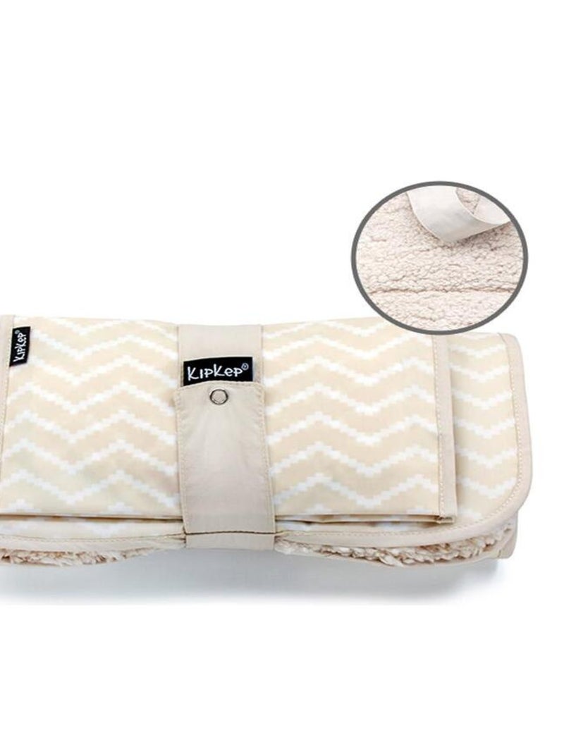 Set à langer nomade en Sherpa Sandy Wig Beige - Kiabi