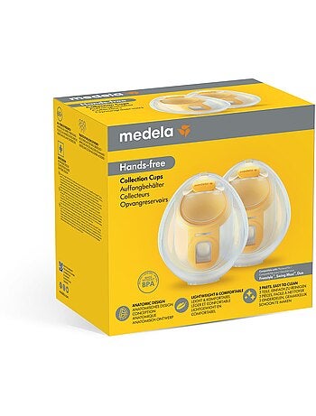 Set Accessoires Hands-free Medela - 2 collecteurs, 2 membranes, 1 tubulure et 2 téterelles -