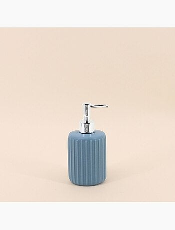 Set accessoires salle de bain en résine bleue