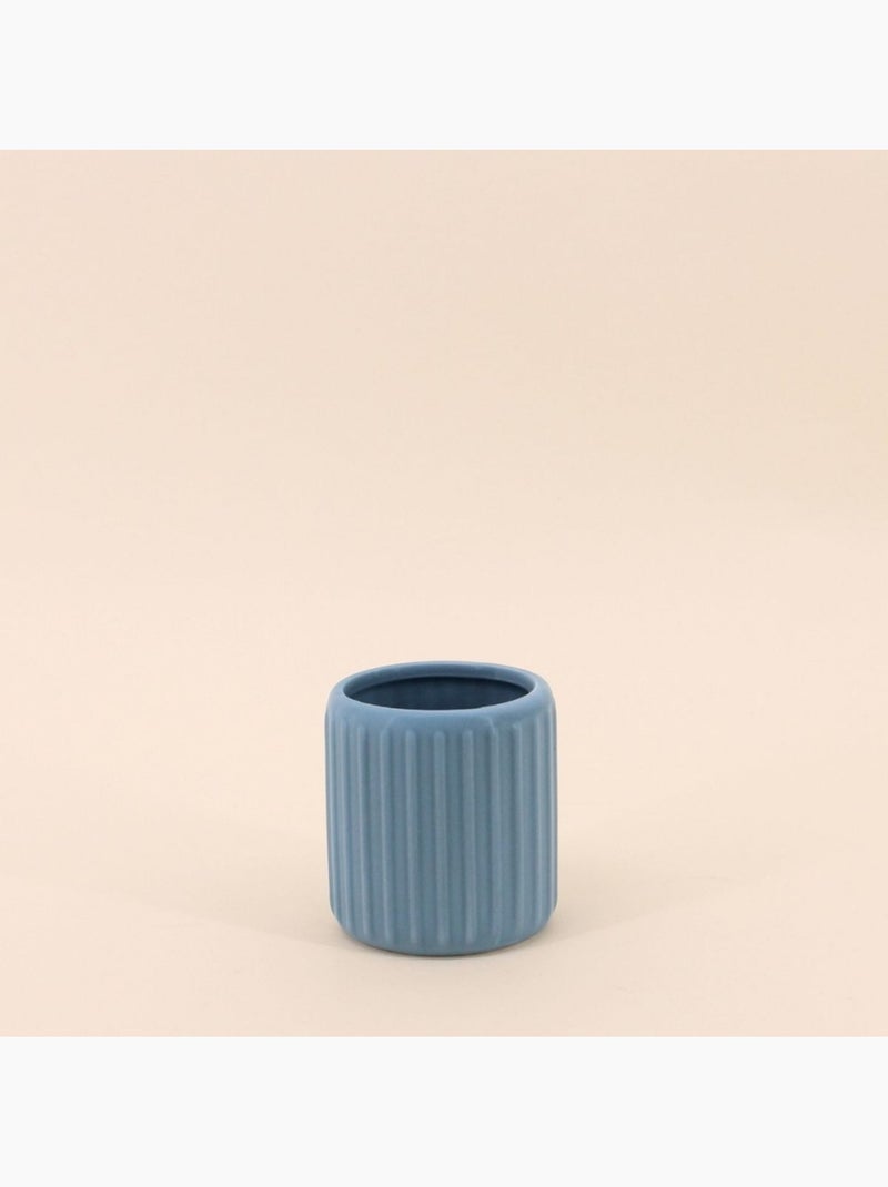 Set accessoires salle de bain en résine bleue Bleu - Kiabi