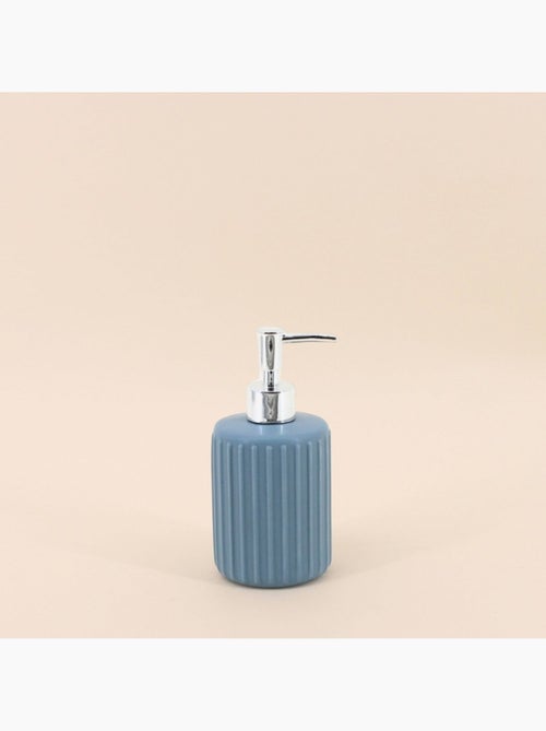 Set accessoires salle de bain en résine bleue - Kiabi