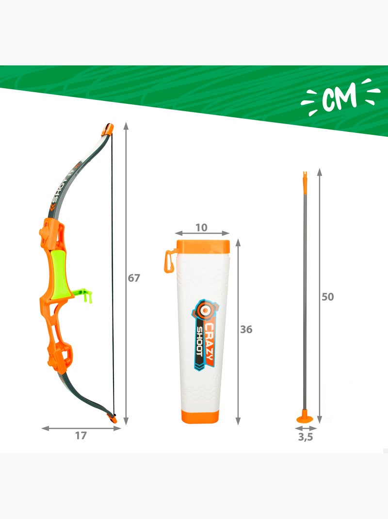 Set arc et flèches 50 cm avec flèches et étui fun area! N/A - Kiabi