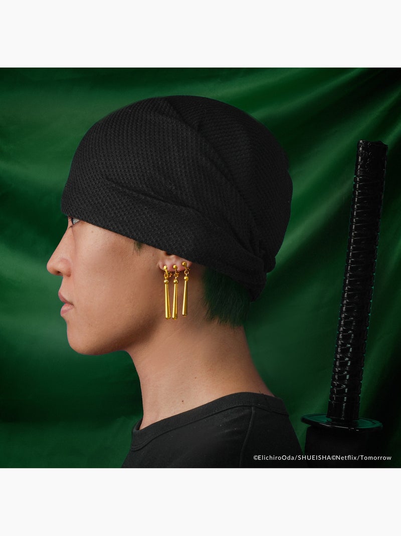 Set Bandana et Boucles d'Oreilles Zoro - One Piece Noir - Kiabi